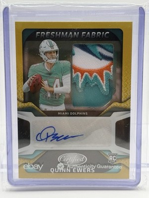 2025 Panini Certified Quinn Ewers Rookie 1/10 LOGO Patch Auto RC Authenticated