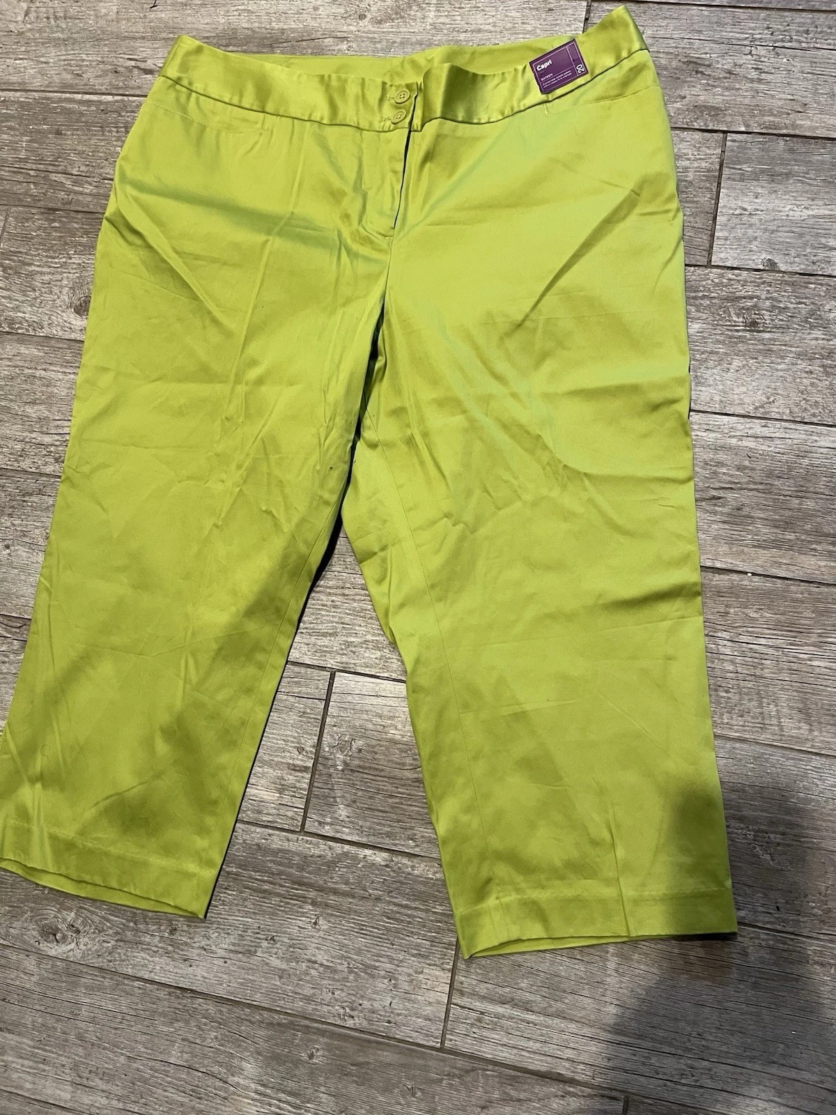 Lane Bryant Women's Capri Pants, Size 20, Stretch, Lime Green , NWT