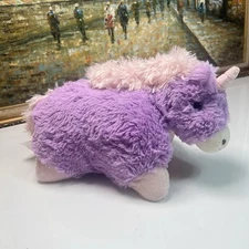 NWT Pillow Pets Unicorn Pee Wees Purple And Pink Plush