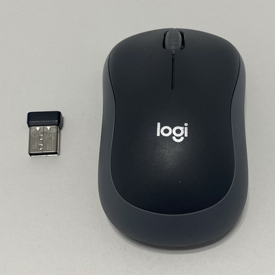 Logi M185 Wireless Optical Mouse USB Receiver 1000 DPI 3-Button Black