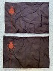 🦇Halloween Placemats Lot X2 Black with Orange Spider + Black Bat Table Runner — photo 2