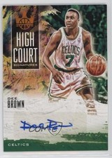 2019 Panini Court Kings High Signatures Citrine 18/25 Dee Brown #HC-DBR Auto nd3