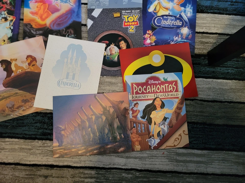 26 Amazing Disney Lithograph Lion King Toy Story 2, Holographic Cinderella - Image 3 of 4