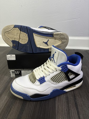 Jordan 4 Motorsports White Mens Size 11.5 Used With Box Retro Air Space jam Y2K