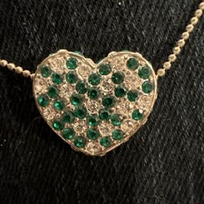 Beautiful crystal heart NECKLACE SWAROVSKI crystals