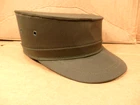 Vtg US Army OG Sateen Field Cap Falcon Jump Up Fatigue Hat 7 1/8 Ridgeway