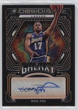2021 Panini Obsidian Galaxy Electric Etch Orange 42/50 Rick Fox #GA-RFX Auto 1b8