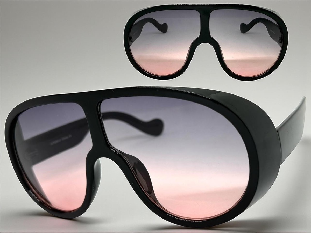 Retro Y2K Oversized Square Frame Sunglasses Shield Style Shield Shape Trendy Wrap Around Oversized Sunglasses for Women Men Cool  main image 2