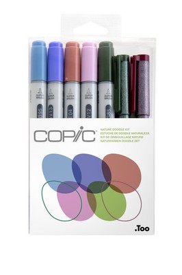 CPIC-CIST-53911 Copic Ciao Marker 7pc Doodle Kit, Nature