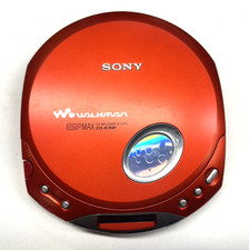 Sony CD Walkman ESP Max D-E350 Red Tested And Working Pre-owned