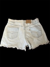 Vintage 1980s Levis 501 Cut Off Jean Shorts Size 32