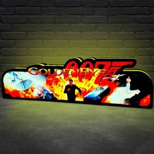 Goldeneye 007 Pinball Topper 3D Printed LED Light Box USB Pinball Arcade Decor