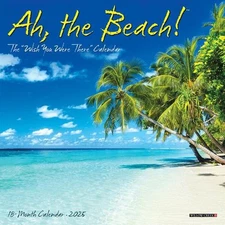 Ah the Beach! 2026 Mini Wall Calendar by Willow Creek Press