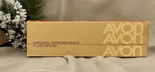 VTG Avon Natural Performance Flair Brush 8" NIB 1982 Nylon Bristles Butterscotch