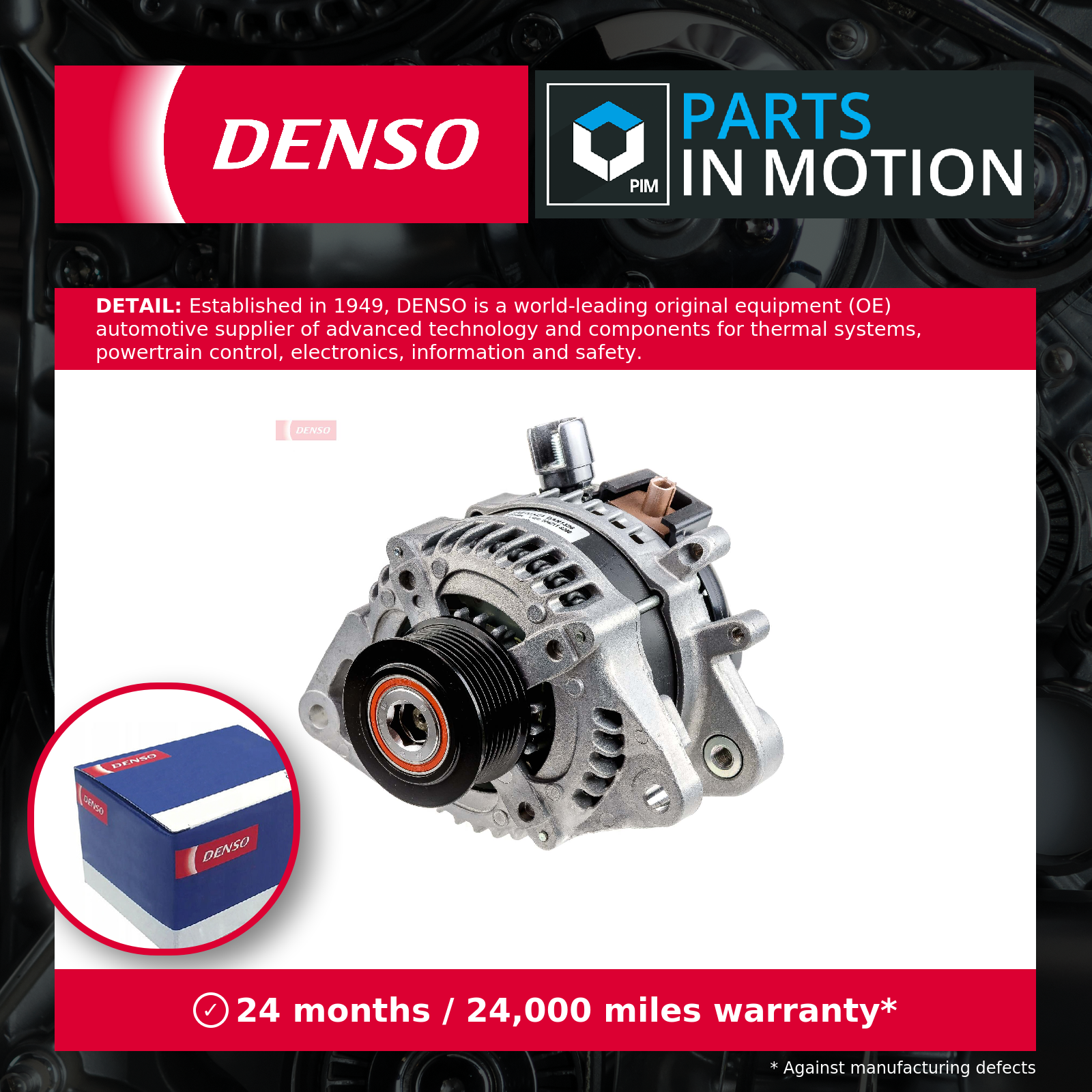 Alternator fits HONDA CIVIC FK3 1.6D 13 to 16 N16A1 Denso 31100RSXG01 Quality - Image 3
