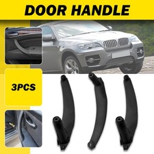 Inside Door Handle Panel Pull Trim Cover Kit For 2008-13 BMW X5 E70 X6 E71 Black