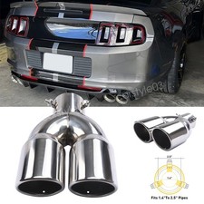 For Ford Mustang Gt500 2dr Rear Car Dual Exhaust Muffler Tip Tail Pipe Steel For Ford Mustang Gt500 2dr Rear Car Dual Exhaust Muffler Tip Tail Pipe Steel