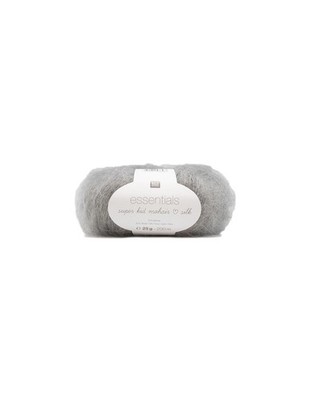 Rico Design  Ball Essentials Super Kid Mohair Loves Silk hellgrau metange