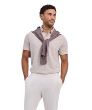 FALKE Cotton Linen Polo Shirt Herren Struktur