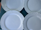 villeroy & boch SET-OF-4 X 10 3/8" FOGLIA WHITE DINNER PLATES leaves LUXEMBOURG — photo 7