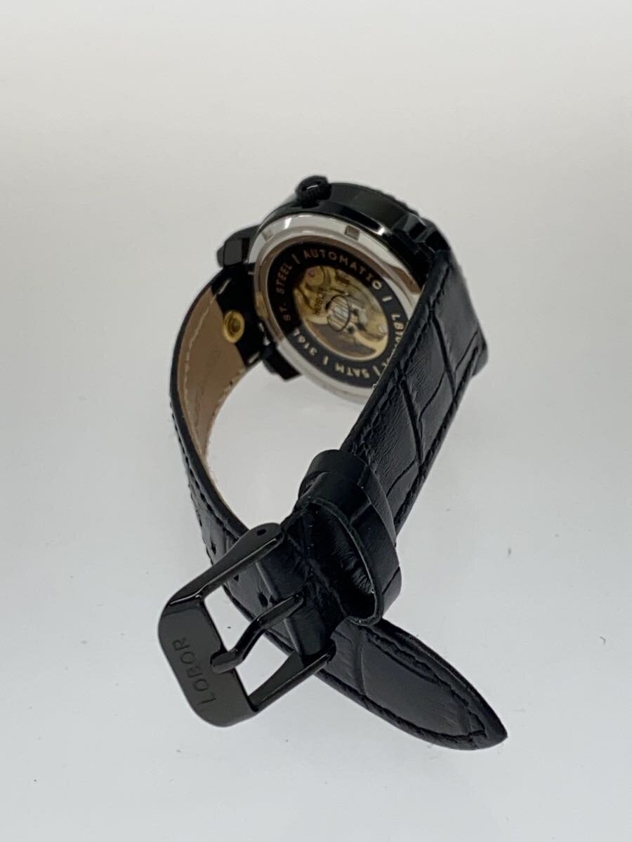 LOBOR / 自動巻腕時計/アナログ/--/BLK/LB1016-SL LOBOR LB1016-SL Automatic Analog Watch Black Dress Style Excellent