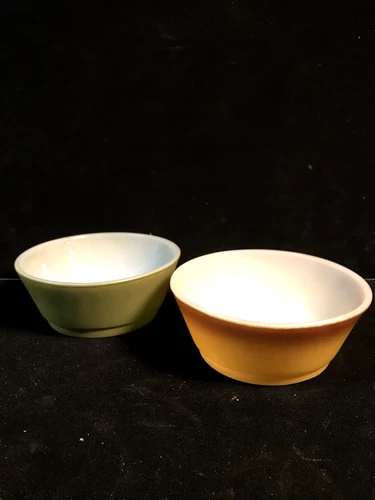 Vintage Set Of 2 Anchor Hocking Fire King Cereal Bowls 5"