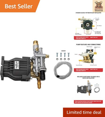 #ad OEM Technologies 90029 Replacement Pressure Washer Pump Kit 3400 PSI 2.5 GPM $288.79