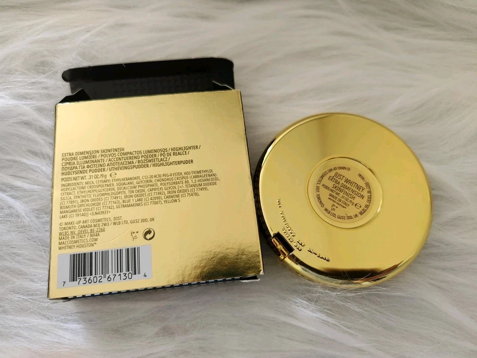 MAC x Whitney Houston Extra Dimension Skinfinish Highlighter Just Whitney NIB - Image 4 of 4