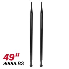 2-Pack Hay Spike 49" Square Bale Spear For Bobcat Skidsteer Tractor 9000lb Cap