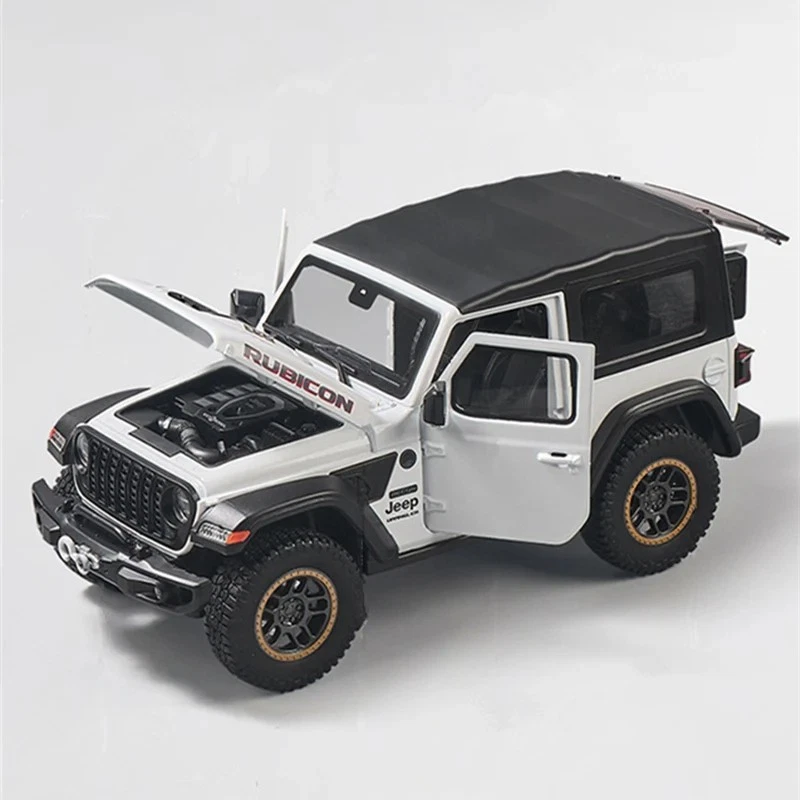 1:18 Jeep Wrangler Rubicon Alloy Off-road Vehicles Car Model Diecast & Toy Metal - Image 4 of 4