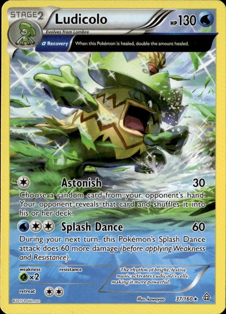 Ludicolo (Alpha) Rare PRC XY - Primal Clash 37/160 LP