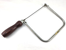 Vintage Stanley No. 15-106, 6-1/2" Deep Throat, Wood Handle Coping Saw, USA
