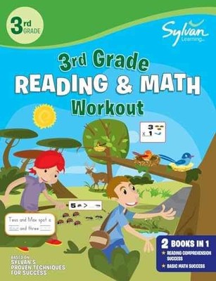 3rd Grade Reading & Math Workout: - Paperback, by Sylvan Learning - Very Good