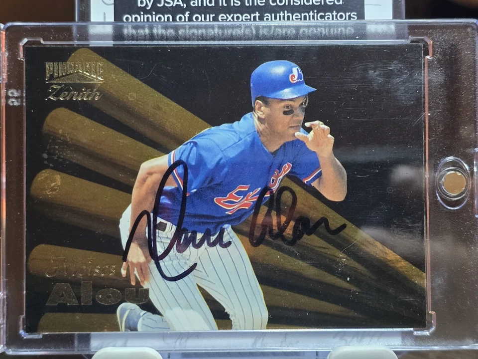 1996 Zenith #79 Auto Moises Alou JSA Certification - Image 2 of 4