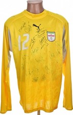 IRAN 2006/2007 GK FUSSBALLTRIKOT PUMA L ERWACHSENE MATCH WORN AUSGABE SIGNIERT #12