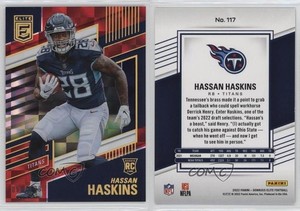 2022 Panini Donruss Elite Rookies Red /399 Hassan Haskins #117 Rookie RC