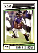 Marquise Brown 2022 Score #181 Ravens NFL READ FREE SHIPPING AutographDen
