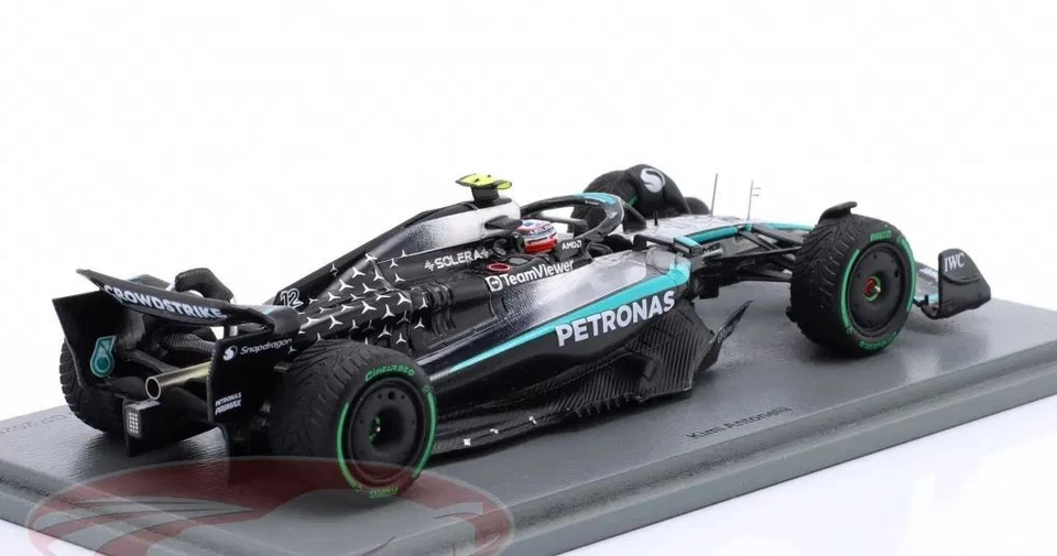 Kimi Antonelli Mercedes 2025 W16 4th Australia GP Scale 1/43 Spark - Imagen 4 de 4