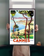 Cannes 1935 France Travel POSTER PRINT A5A1 Riviera Vintage Retro Wall Art Decor