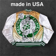 90s USA Made Chalk Line Boston Celtics Stadium Jacket S