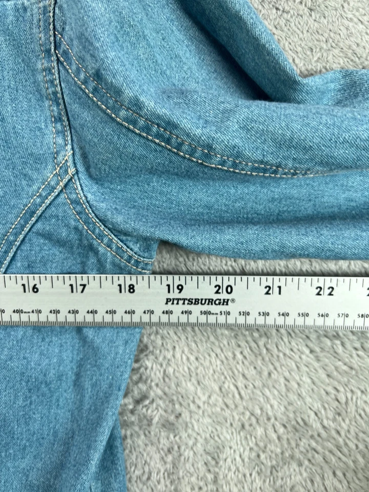 Vintage Stonebridge Womens Small Denim Jackets Embroidered Floral Blue Jean - Image 2 of 4