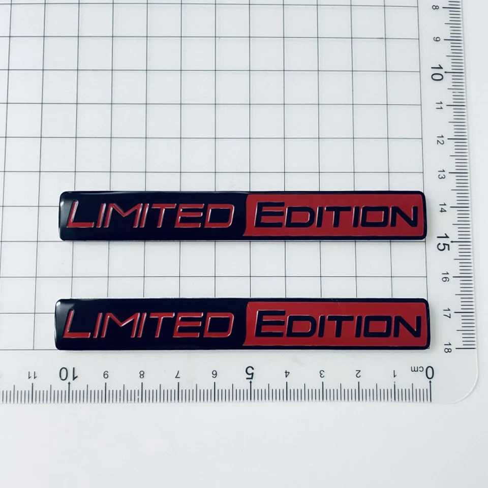 2Шт 3D ограниченного тиража автомобиля багажник металлический эмблема значок тела крыла стикер этикетка  - Изображение 4 из 4