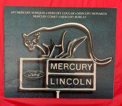 1977 Mercury ''MARQUIS / COUGAR / COMET / MONTEGO'' - Original Car Brochure / Cata