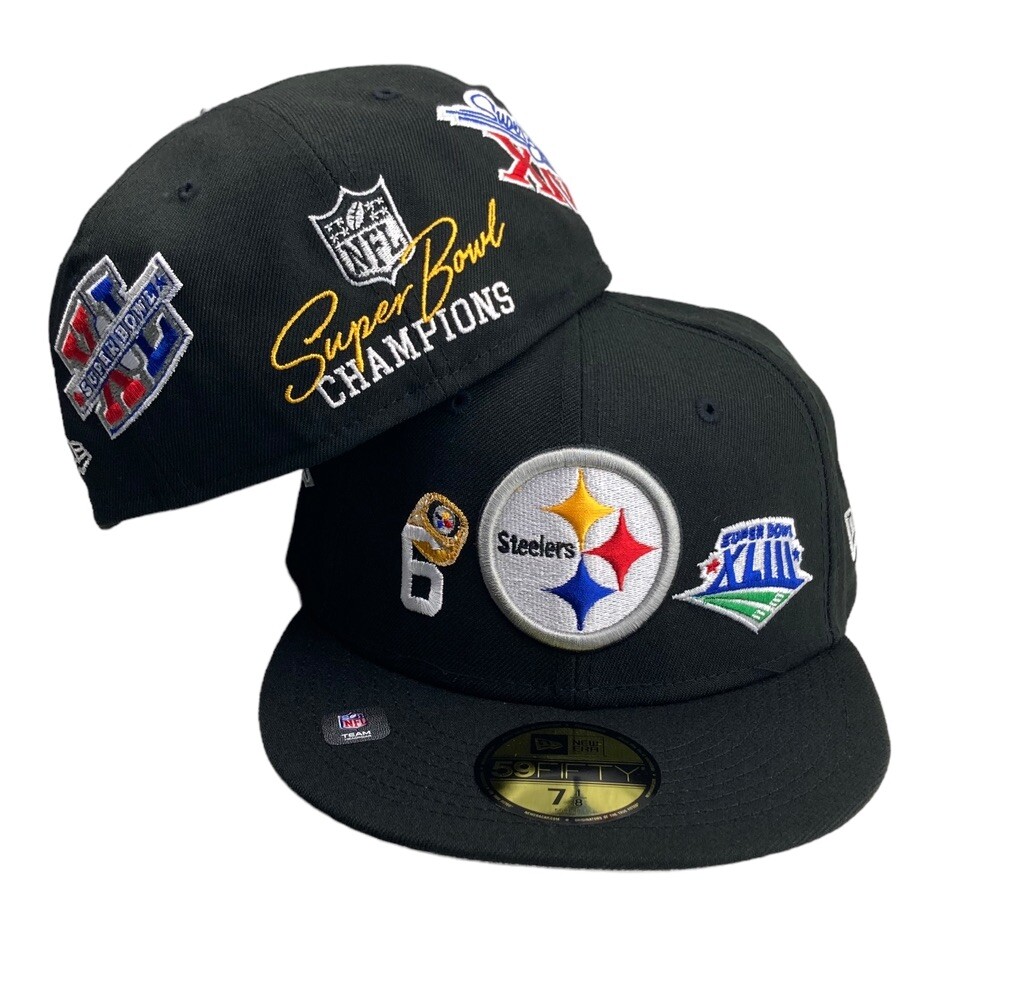 Pittsburgh Steelers New Era 59 fifty Super Bowl Champions black | eBay