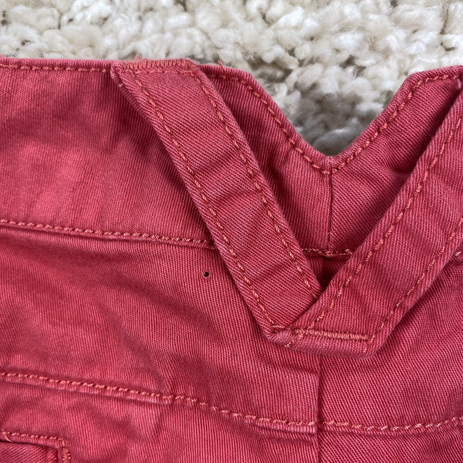 columbia womens size 2 solid red basic shorts - image 6