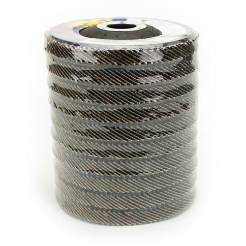 100 Pack 4.5" x 7/8" XL 36 Grit High Density Flap Discs Jumbo Grinding Wheel T27 - Picture 3 of 4