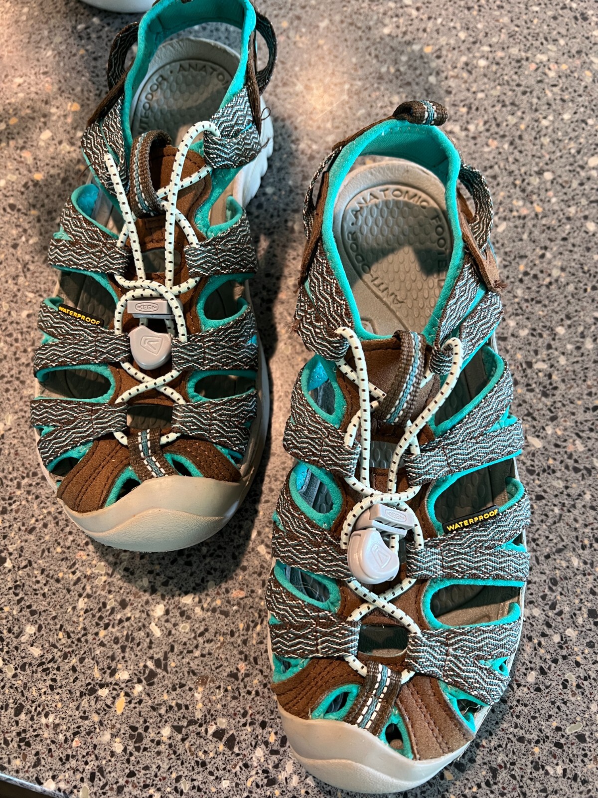 KEEN Appassionati Sandali Impermeabili Escursionismo Trail Atletico Donna Marroni Turchese 6 5 LN