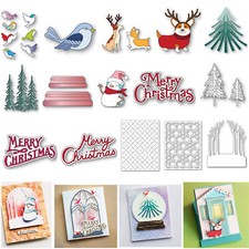 Christmas Tree Bird Snowman Metal Cutting Dies Stencils Embossing Card DIY Craft
