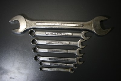 1x S-K Tools, 6x Craftsman USA + 3x Gedore + 1x Snap-on Ring- und Maulschlüssel 