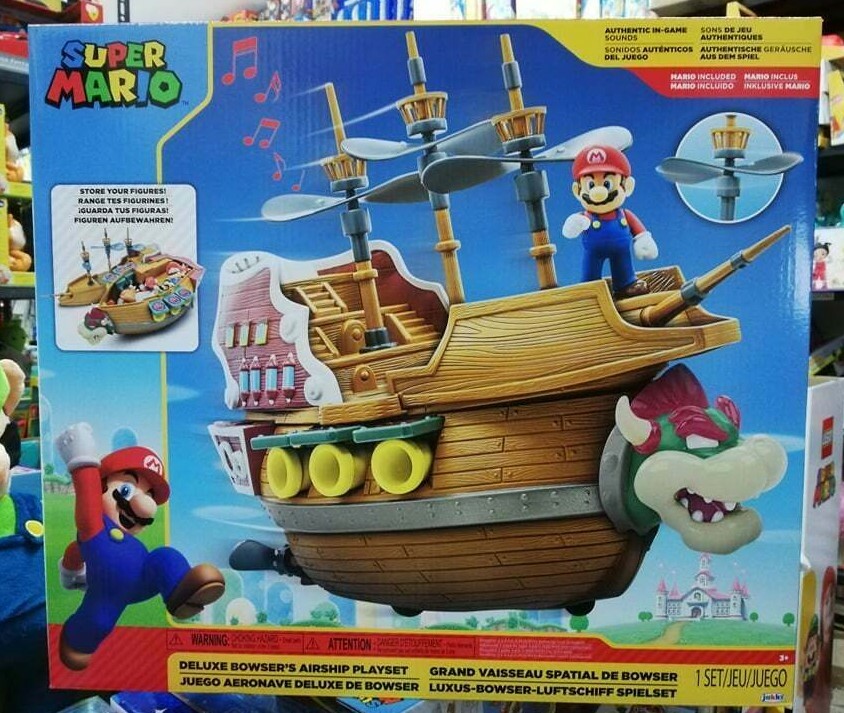 Super-Mario Gioco Artigianale Super Mario Aeronave Deluxe Bowser 39 Cm - Immagine 3